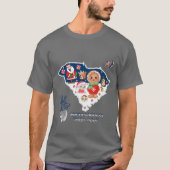 South Carolina Christmas T-Shirt (Vorderseite)