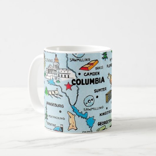 South Carolina - Columbia Mug Kaffeetasse (Vorderseite Links)
