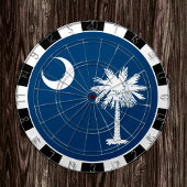 South Carolina Dartboard & Carolina Flag / Tafel Dartscheibe