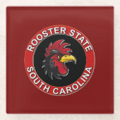 SOUTH CAROLINA DER HAHN STAAT GLASUNTERSETZER (Vorderseite)