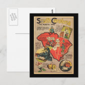 South Carolina Der Staat von Palmetto Postkarte (Vorne/Hinten)