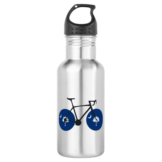 South Carolina Flag Bicycle Edelstahlflasche (Vorderseite)