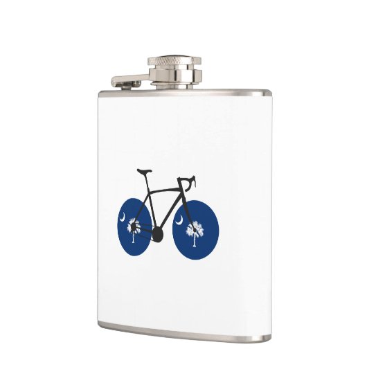 South Carolina Flag Bicycle Flachmann (Links)