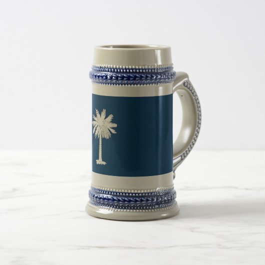 South Carolina Flag Bierglas (VorderseiteRechts)