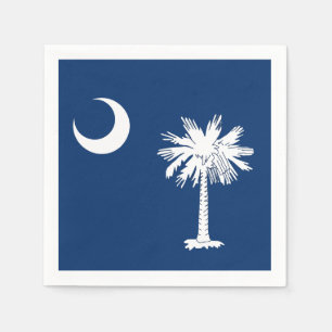 South Carolina Flag Cocktail Napkins Serviette