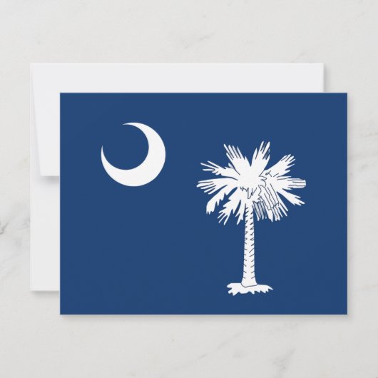South Carolina Flag Danke Karte (Vorderseite)