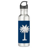 South Carolina Flag Edelstahlflasche (Vorderseite)