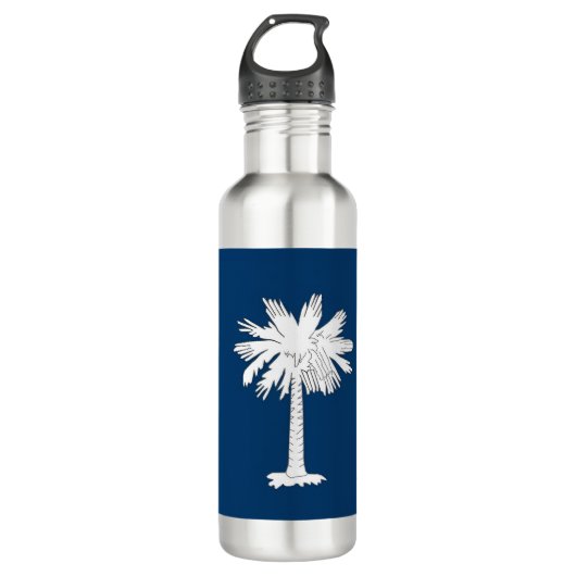 South Carolina Flag Edelstahlflasche (Vorderseite)