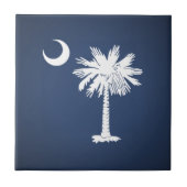South Carolina Flag Fliese (Vorderseite)