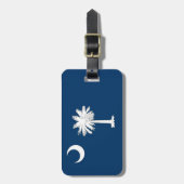 South Carolina Flag Gepäckanhänger (Vorderseite vertikal)