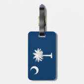 South Carolina Flag Gepäckanhänger (Rückseite vertikal)
