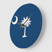 South Carolina Flag Große Wanduhr (Winkel)