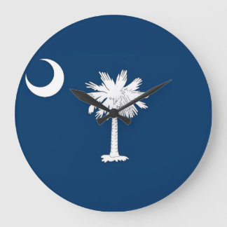 South Carolina Flag Große Wanduhr