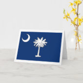 South Carolina Flag Grußkarte Karte (Gelbe Blume)