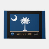 South Carolina & Flag Hausmatte/sport USA Türmatte (Vorderseite)