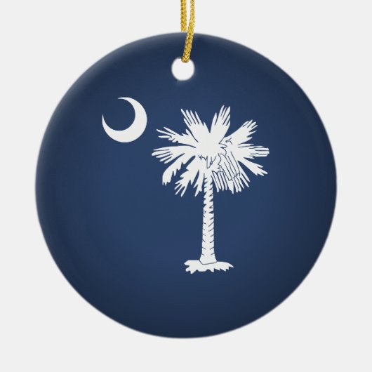 South Carolina Flag Keramik Ornament (Vorne)