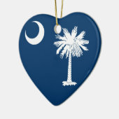 South Carolina Flag Keramikornament (Links)