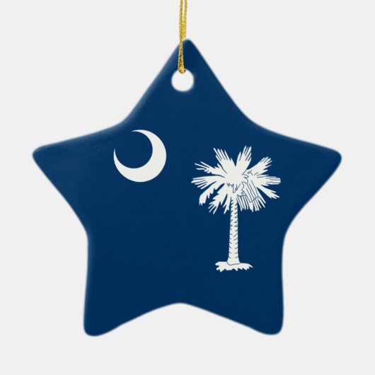 South Carolina Flag Keramikornament (Vorne)