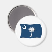 South Carolina Flag Magnet (Vorderseite/Rückseite)
