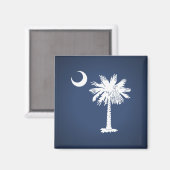 South Carolina Flag Magnet (Vorderseite/Rückseite)