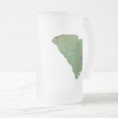 South Carolina Flag Map City Tasse (VorderseiteRechts)
