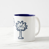 South Carolina Flag Palm Tree Bike Zweifarbige Tasse (VorderseiteRechts)