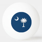 South Carolina Flag Ping Pong Ball Tischtennisball (Rückseite)