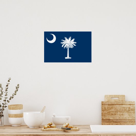 South Carolina Flag Poster (Küche)