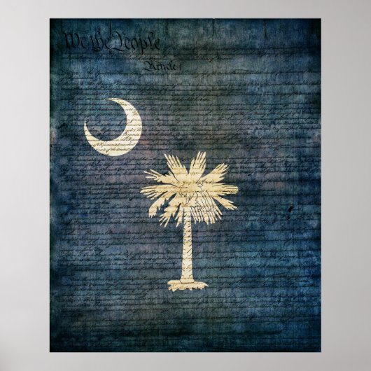 South Carolina Flag Poster (Vorne)