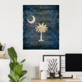 South Carolina Flag Poster (Heimbüro)