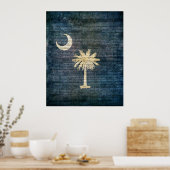 South Carolina Flag Poster (Küche)