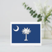 South Carolina Flag Postkarte (Stehend Vorderseite)