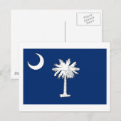 South Carolina Flag Postkarte (Vorne/Hinten)