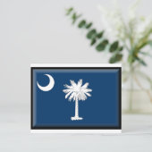 South Carolina Flag Postkarte (Stehend Vorderseite)