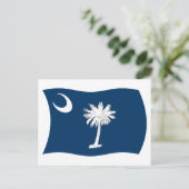 South Carolina Flag Postkarte (Stehend Vorderseite)