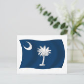 South Carolina Flag Postkarte (Stehend Vorderseite)