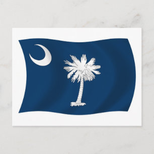South Carolina Flag Postkarte