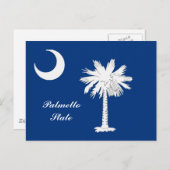 South Carolina Flag Postkarte (Vorne/Hinten)