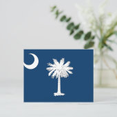 South Carolina Flag Postkarte (Stehend Vorderseite)