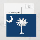 South Carolina Flag Postkarte (Vorne/Hinten)