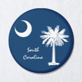 South Carolina Flag & S Carolina Staat USA/sports Magnet