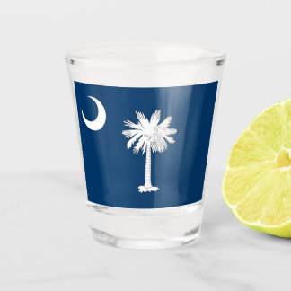 South Carolina Flag Schnapsglas