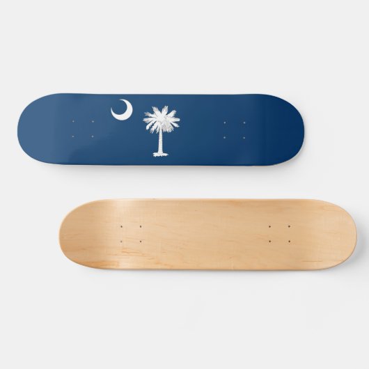 South Carolina Flag Skateboard (Horizontal)