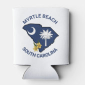 South Carolina Flag Staat Blume Gelbe Jessamin Dosenkühler (Rückseite)