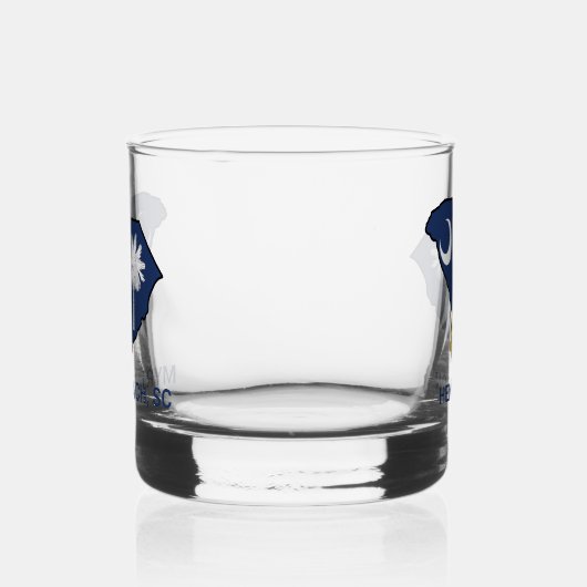 South Carolina Flag Staat Blume Gelbe Jessamin Whiskyglas (Links)