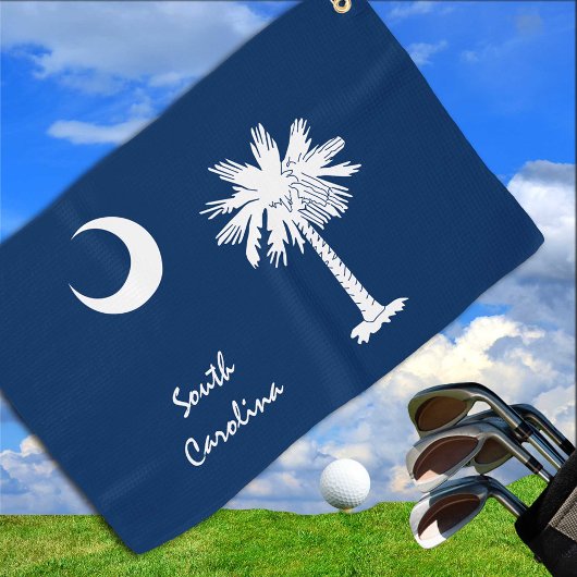 South Carolina Flag & Staat USA Golf / Sportfans Golfhandtuch