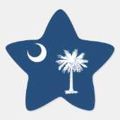 South Carolina Flag Stern-Aufkleber (Vorderseite)