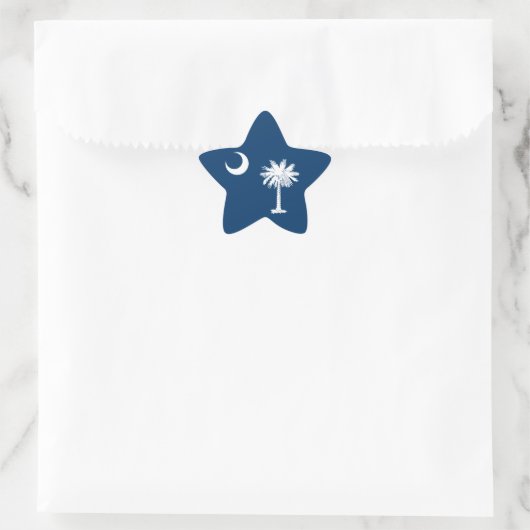 South Carolina Flag Stern-Aufkleber (Tasche)