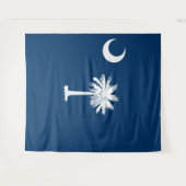 South Carolina Flag Wandteppich (Vorderseite (Horizontal))