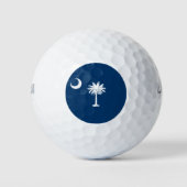 South-Carolina-Flagge, amerikanische Staatsflagge Golfball (Vorderseite)